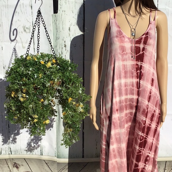 SUPER SOFT STRAPPY TIE DYE DRESS - Picture 6 of 15